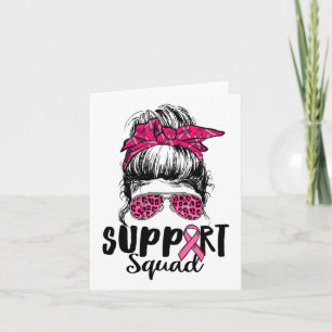 Unterstützung von Squad Messy Bun Pink Krieger Bru Karte