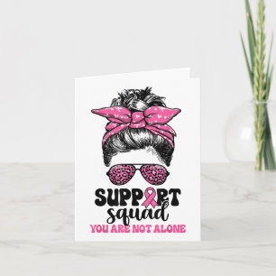 Unterstützung von Squad Messy Bun Pink Krieger Bru Karte