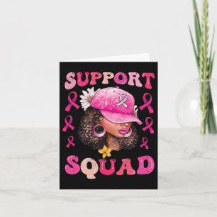 Unterstützung von Squad Messy Bun Pink Krieger Bru Karte