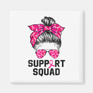 Unterstützung von Squad Messy Bun Pink Krieger Bru Magnet