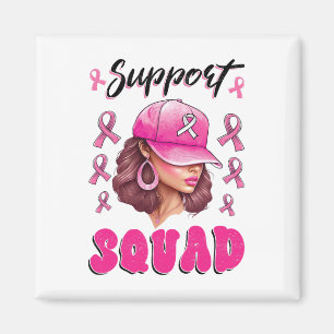 Unterstützung von Squad Messy Bun Pink Krieger Bru Magnet
