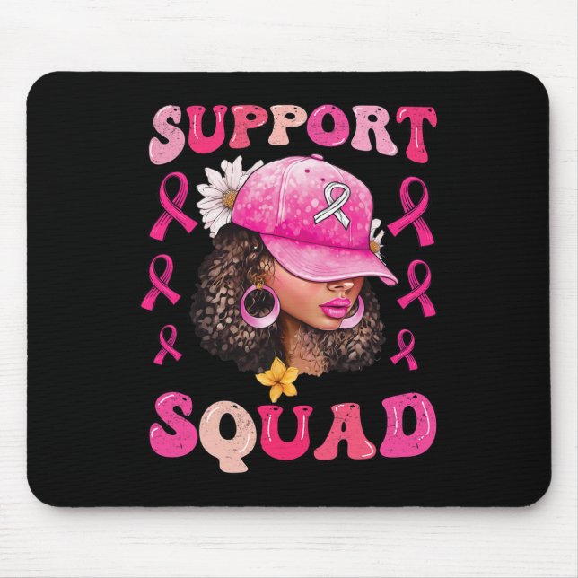 Unterstützung von Squad Messy Bun Pink Krieger Bru Mousepad (Vorne)