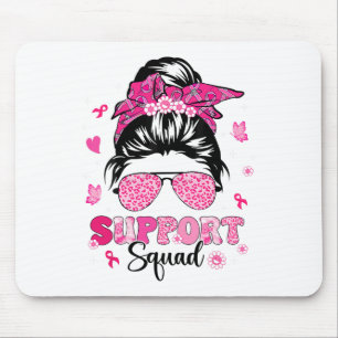 Unterstützung von Squad Messy Bun Pink Krieger Bru Mousepad