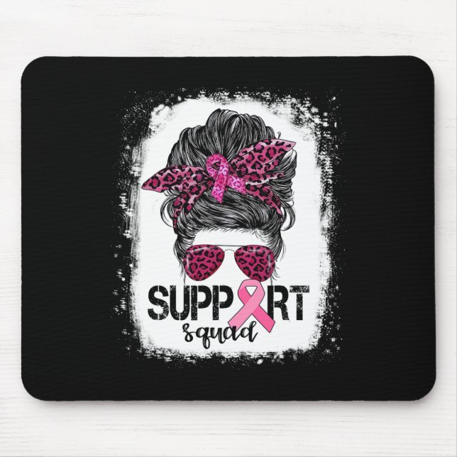 Unterstützung von Squad Messy Bun Pink Krieger Bru Mousepad (Vorne)
