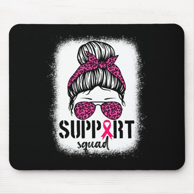 Unterstützung von Squad Messy Bun Pink Krieger Bru Mousepad (Vorne)