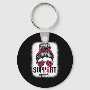Unterstützung von Squad Messy Bun Pink Krieger Bru Schlüsselanhänger