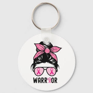 Unterstützung von Squad Messy Bun Pink Krieger Bru Schlüsselanhänger