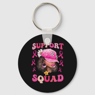Unterstützung von Squad Messy Bun Pink Krieger Bru Schlüsselanhänger