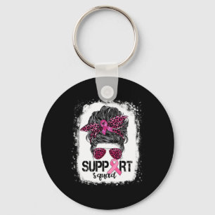 Unterstützung von Squad Messy Bun Pink Krieger Bru Schlüsselanhänger