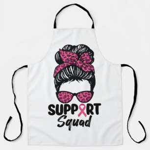 Unterstützung von Squad Messy Bun Pink Krieger Bru Schürze