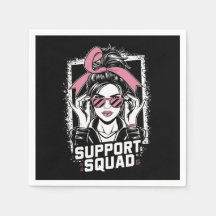 Unterstützung von Squad Messy Bun Pink Krieger Bru