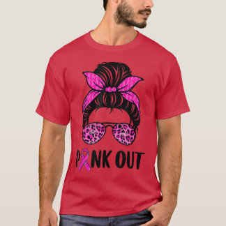 Unterstützung von Squad Messy Bun Pink Krieger Bru T-Shirt