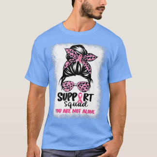 Unterstützung von Squad Messy Bun Pink Krieger Bru T-Shirt