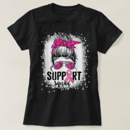 Unterstützung von Squad Messy Bun Pink Krieger Bru T-Shirt