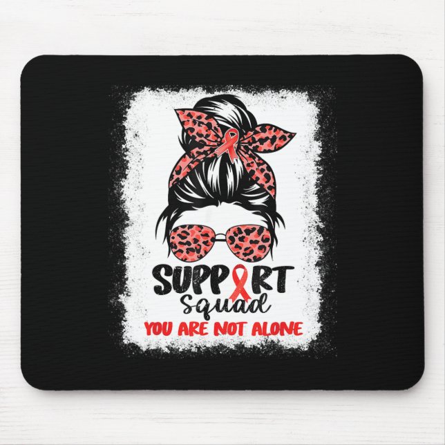 Unterstützung von Squad Messy Bun Red Warrior Bloo Mousepad (Vorne)