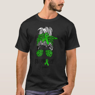 Unterstützung von Squad Messy Bun Warrior Scoliose T-Shirt