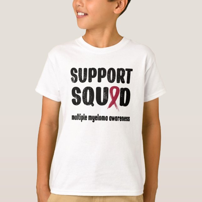 Unterstützung von Squad Multiple Myeloma Awareness T-Shirt (Vorderseite)