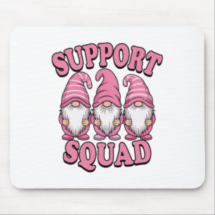 Unterstützung von Squad Niedlich rosa Gnome Brustk Mousepad
