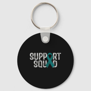 Unterstützung von Squad Ovarian Cancer Awareness C Schlüsselanhänger
