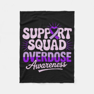 Unterstützung von Squad Overdose Awareness Lila Ri Fleecedecke