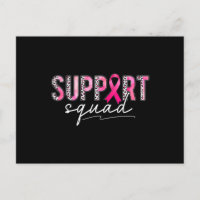 Unterstützung von Squad Pink Leopard Ribbon Breast