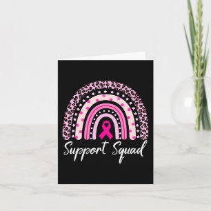 Unterstützung von Squad Pink Rainbow Leopard Brust Karte