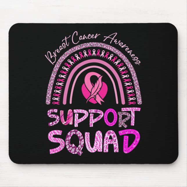 Unterstützung von Squad Pink Rainbow Leopard Brust Mousepad (Vorne)