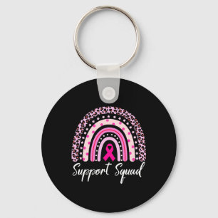 Unterstützung von Squad Pink Rainbow Leopard Brust Schlüsselanhänger