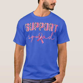 Unterstützung von Squad Pink Ribbon Leopard Brustk T-Shirt