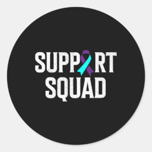 Unterstützung von Squad zur Unterstützung der Suiz Runder Aufkleber