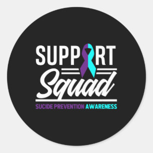 Unterstützung von Squad zur Unterstützung der Suiz Runder Aufkleber