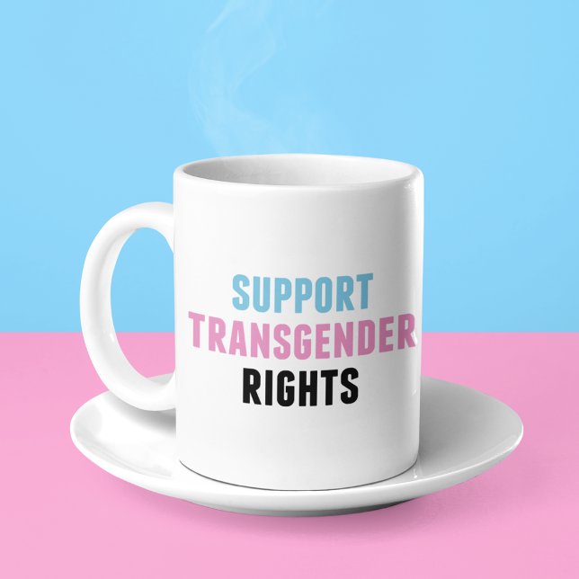 Unterstützung von Transgender-Rechten Kaffeetasse (Von Creator hochgeladen)