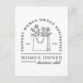 Unterstützung von Unternehmen in Frauenbesitz Postkarte