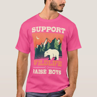 Unterstützung von Wildlife Raise Boy Consevationis T-Shirt