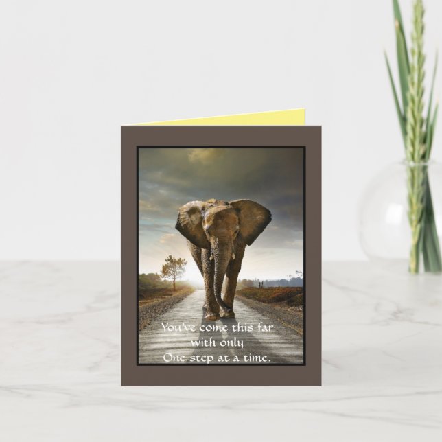 Unterstützung zu einem Freund, Ermutigung Karte (Vorderseite)