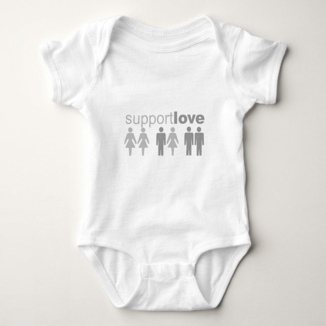 UnterstützungLiebe Baby Strampler (Vorderseite)