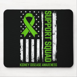 Unterstützungs-Team Nierenerkrankung Bewusstseinsf Mousepad