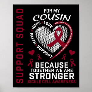 Unterstützungsgruppe für Cousin des Shirts zur Auf Poster