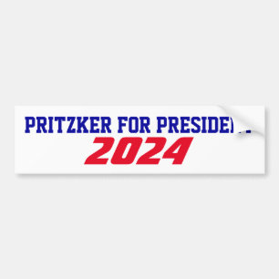 Unterstützungskampagne 2024 JB Pritzker für den Pr Autoaufkleber