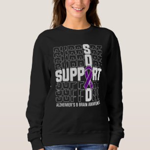 Unterstützungsteam Alzheimer- und Gehirnbewusstsei Sweatshirt