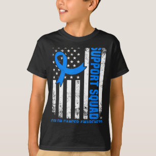 Unterstützungsteam amerikanische Flagge USA Darmkr T-Shirt