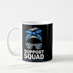 Unterstützungsteam Darmkrebsbewusstsein Unordentli Kaffeetasse