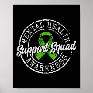Unterstützungsteam Grüne Schleife Psychische Gesun Poster