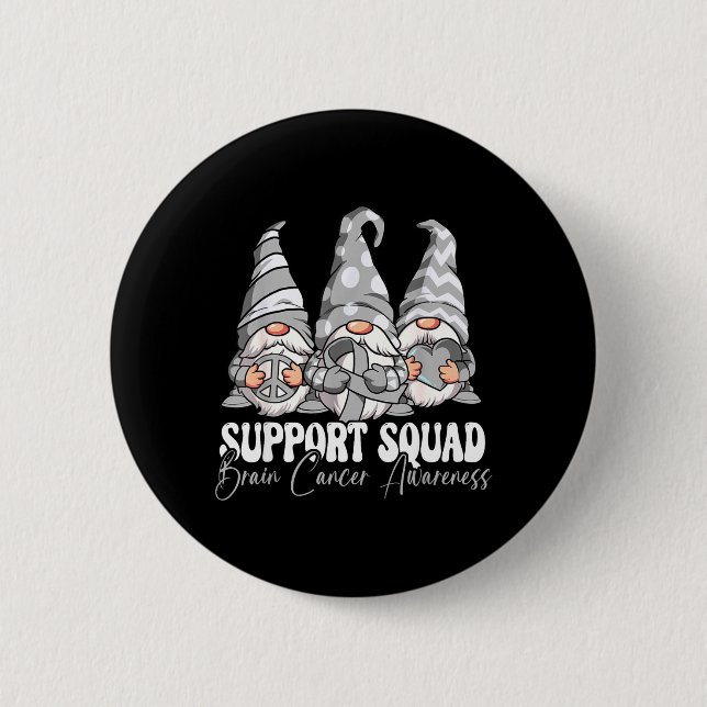 Unterstützungsteam Hirnkrebsbewusstsein Button (Vorderseite)