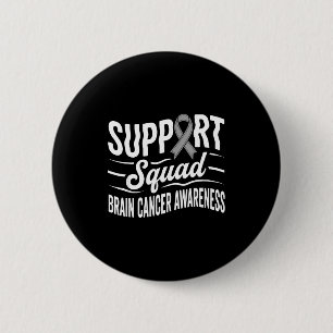 Unterstützungsteam Hirntumor-Bewusstsein Hirnkrebs Button