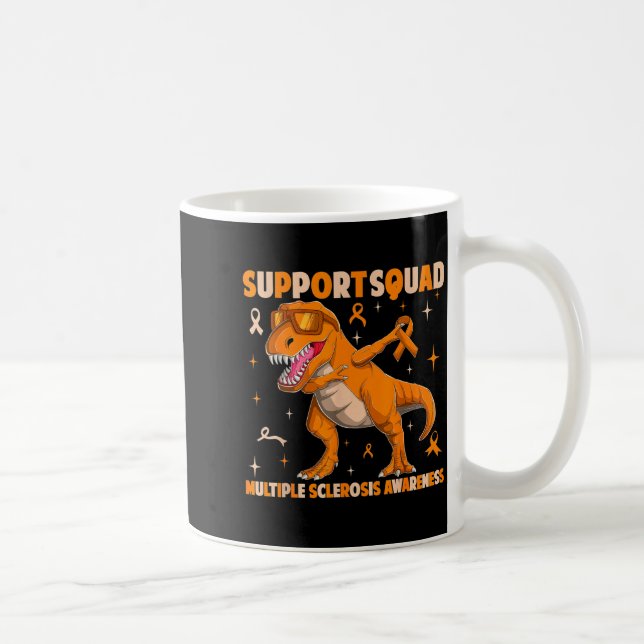 Unterstützungsteam Multiple Sklerose MS Bewusstsei Kaffeetasse (Rechts)