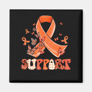 Unterstützungsteam Orange Band Butterfly Multiple Magnet