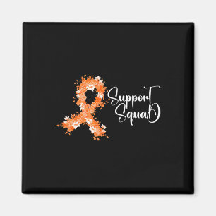Unterstützungsteam Orange Band Leukämie Blutkrebs Magnet