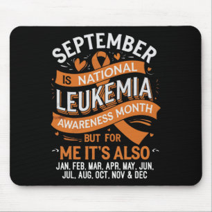 Unterstützungsteam Orange Band Leukämie Blutkrebs Mousepad