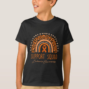 Unterstützungsteam Orange Band Leukämie Blutkrebs  T-Shirt